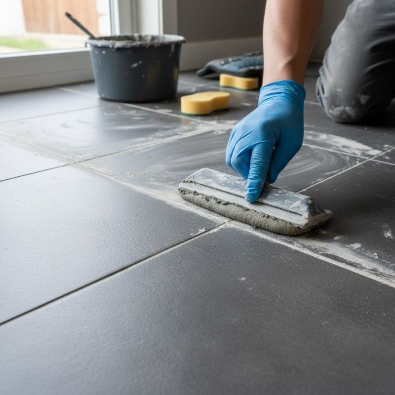 Floor Grout Replacement