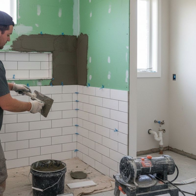 Subway Tile Installation detail