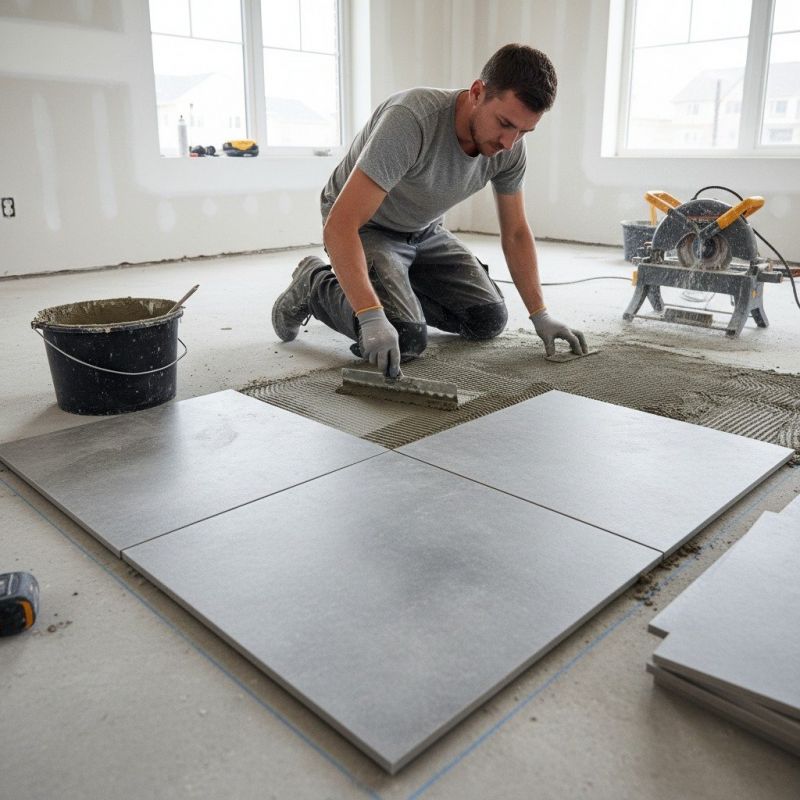 Tile Floor Installation detail